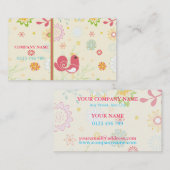 niedliche Vintage Geschäftskarte Visitenkarte (Vorne/Hinten)