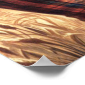 Niedliche Vintage Girl-Illustration Poster (Ecke)