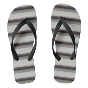Niedliche Vintage graublaue Streifen Badesandalen