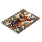 Niedliche Vintage Hochlandkuh Notizblock (Linke Seite)