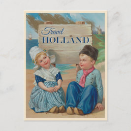 Niedliche Vintage Holland Niederlande Travel Postkarte