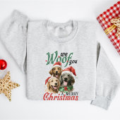 Niedliche Vintage Hunde Weihnachten Sweatshirt
