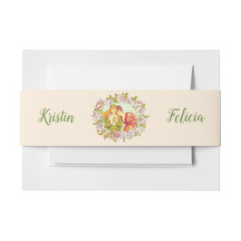 Niedliche Vintage Jugendstil-LGBTQ Zwei Brillen Einladungsbanderole