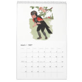Niedliche Vintage Kalender (Mär 2027)