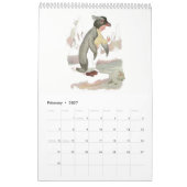 Niedliche Vintage Kalender (Feb 2027)