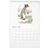 Niedliche Vintage Kalender (Feb 2026)