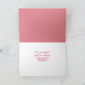 Niedliche Vintage Karte Robotervalentines Tages (Innenseite)