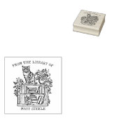 Niedliche Vintage Katze Gummistempel (Stempel)
