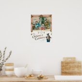 Niedliche Vintage Katzen Poster (Küche)