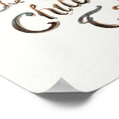 Niedliche Vintage Katzen Poster (Ecke)