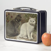 niedliche Vintage Katzenliebhaber Metall Brotdose (Beispiel)