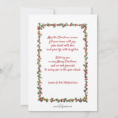 Niedliche Vintage Kinder und Schneemann Feiertagskarte (Rückseite)