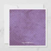 Niedliche Vintage kleine Einladung (Rückseite)