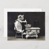 Niedliche Vintage Küche Backen und Kochen Postkarte (Vorne/Hinten)