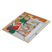 niedliche Vintage Küchenplatte Fliese (Seite)