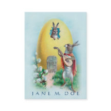 Niedliche Vintage Kunst - KaninchenSerenade,