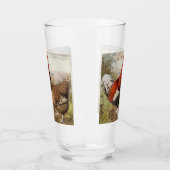 Niedliche Vintage Landhahnbrille Glas (Links)