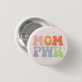 Niedliche Vintage Mama Powe PWR Abzeichen Button (Vorne & Hinten)