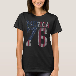 Niedliche Vintage 'Merica Flagge Est. 1776 T-Shirt