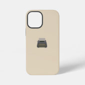 Niedliche Vintage Minimalistische Schreibmaschine iPhone Hülle (Rückseite)