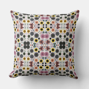 Niedliche Vintage nahtlose Blume Kissen