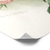 Niedliche Vintage Nelken Wohngestaltung Poster (Ecke)