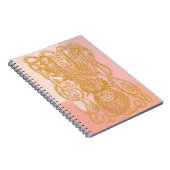 Niedliche Vintage Octopus Line Art Illustration in Notizblock (Rechte Seite)