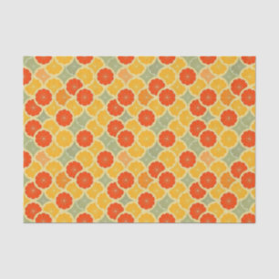 Niedliche Vintage Orange Limon Grapefruits Citrus Seidenpapier