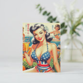 Niedliche Vintage Orientalierinnen Postkarte (Stehend Vorderseite)