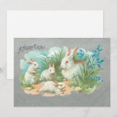 Niedliche Vintage Osterbrunnes Feiertagskarte (Vorne/Hinten)
