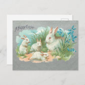 Niedliche Vintage Osterbrunnes Feiertagspostkarte (Vorne/Hinten)