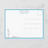 Niedliche Vintage Osterbrunnes in Ei Postkarte (Rückseite)