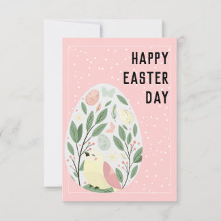 Niedliche Vintage Ostereier - Ferienkarte Einladung