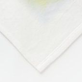 Niedliche Vintage Osterhasen Fleecedecke (Ecke)