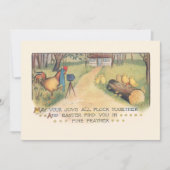 Niedliche Vintage Osterschlösser für Foto Feiertagskarte (Vorderseite)