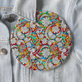 Niedliche Vintage Paisley-Muster Button (Beispiel)