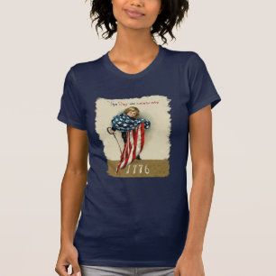 Niedliche Vintage patriotische Produkte T-Shirt