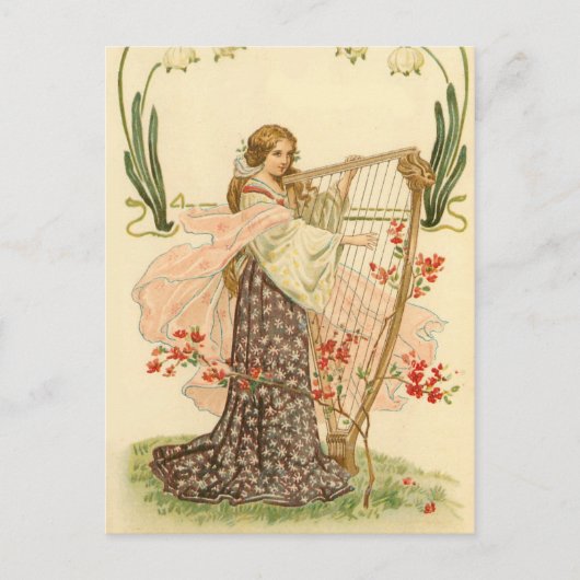 Niedliche Vintage Postkarte des St. Patrick's Day (Vorderseite)