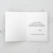 Niedliche Vintage Rabbit Bunny Hare Osterfloral Dankeskarte (Innenseite)