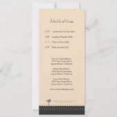 Niedliche Vintage Red & Black Love Bird-Ankündigun Einladung (Rückseite)