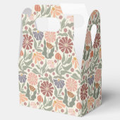 Niedliche Vintage Retro-Blume Gefälligkeitsbox Geschenkschachtel (Geöffnet)