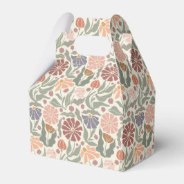 Niedliche Vintage Retro-Blume Gefälligkeitsbox Geschenkschachtel