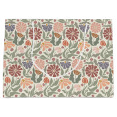 Niedliche Vintage Retro-Blume Große Geschenktasche Geschenktüte (Vorderseite)