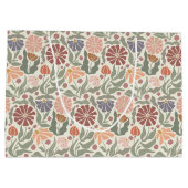 Niedliche Vintage Retro-Blume Große Geschenktasche Geschenktüte (Rückseite)