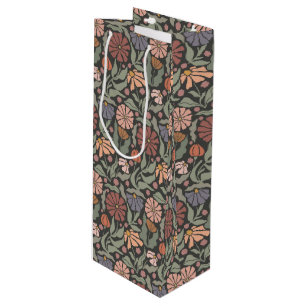 Niedliche Vintage Retro-Blume Weinbeutel Geschenktüte Für Weinflaschen