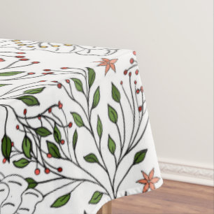 Niedliche Vintage Rosa Blumendächer Tischdecke