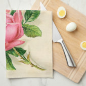 niedliche Vintage rosa Rosen Handtuch (Viertel Falte)