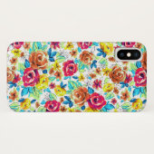 Niedliche Vintage Rose Case-Mate iPhone Hülle (Rückseite (Horizontal))