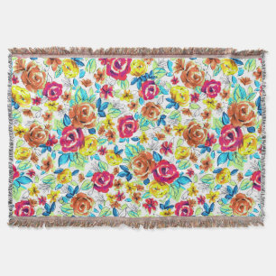 Niedliche Vintage Rose Decke