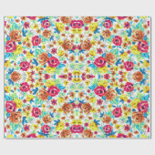 Niedliche Vintage Rose Geschenkpapier (Flach)